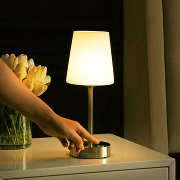 Carson 12.75" Modern Minimalist Iron Rechargeable Integrated LED Table Lamp - JONATHAN Y
